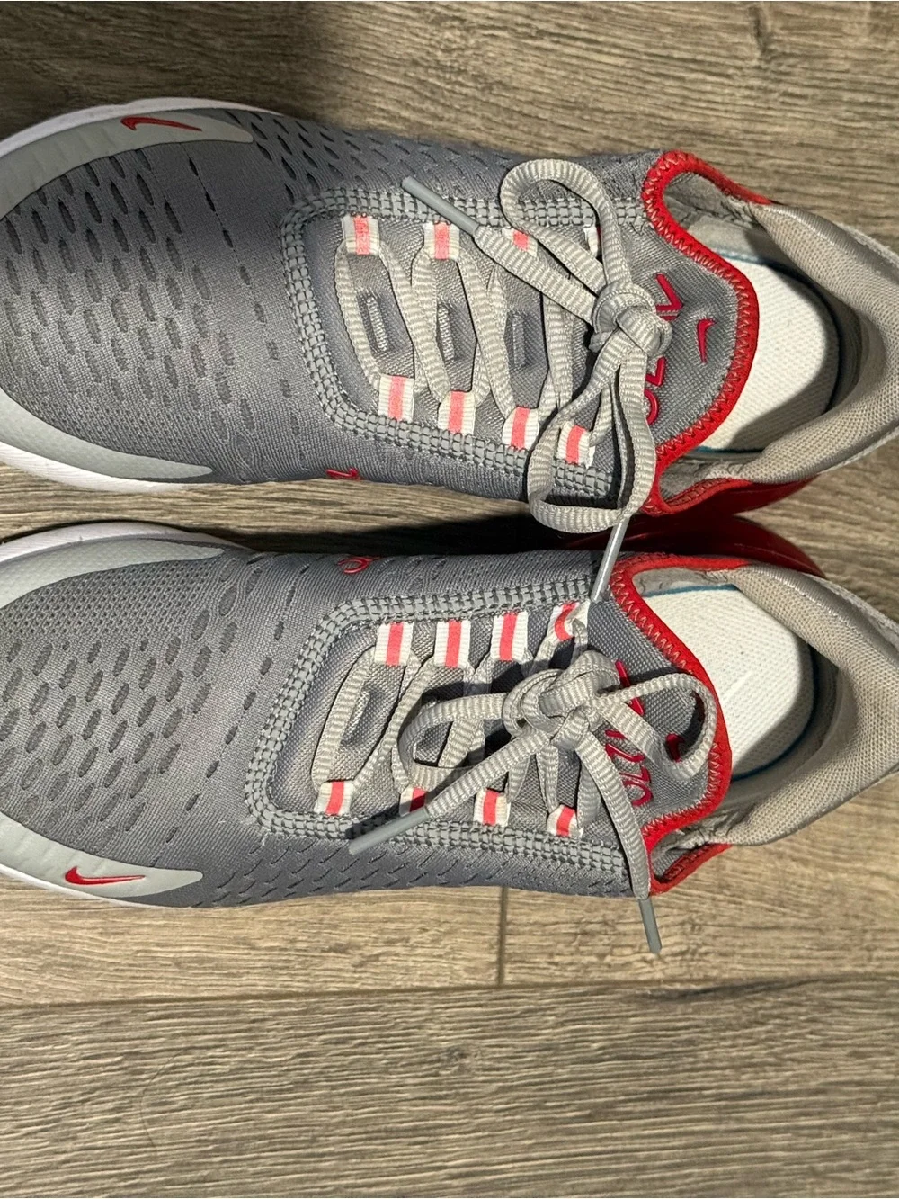 Gray & Red Nike Air Max 270